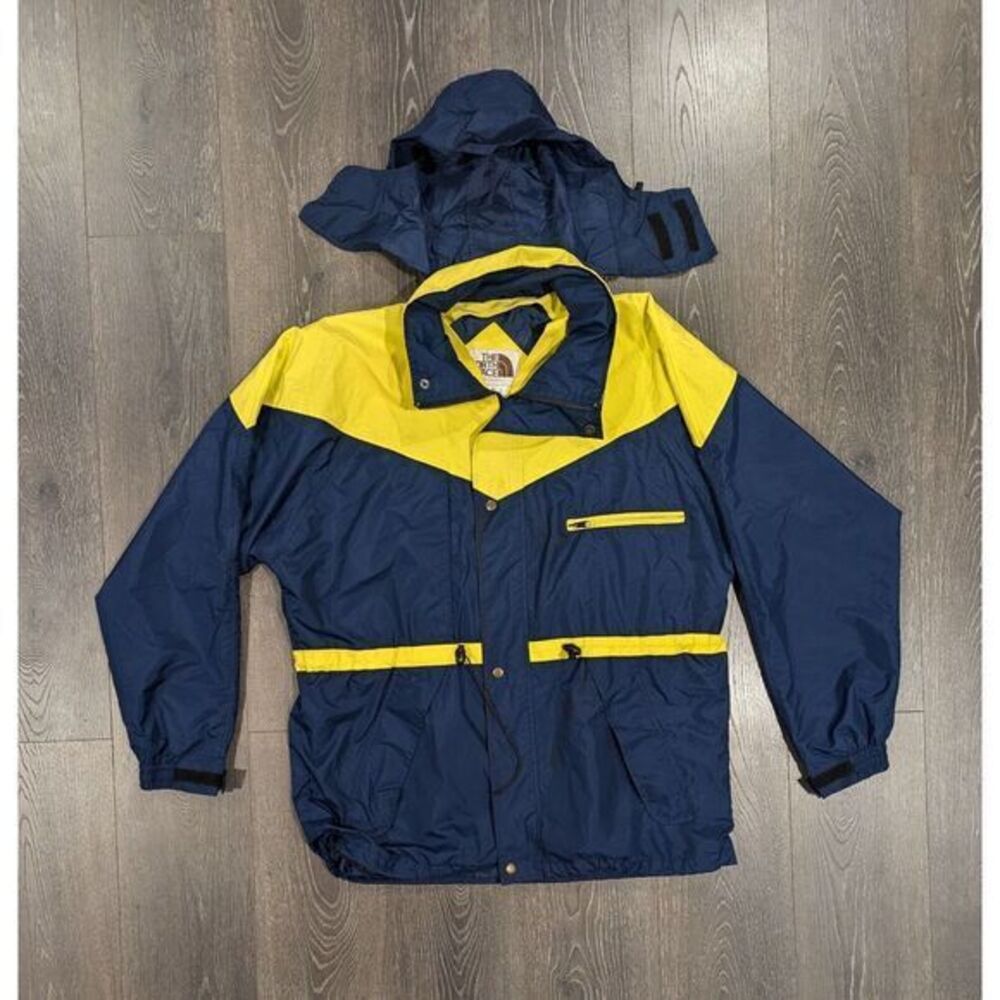 Vintage The North Face Mens XL Jacket Gore Tex Longsleeve Full Zip Yellow *Read*